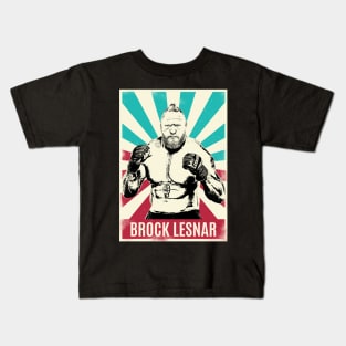 Vintage Retro Brock Lesnar Kids T-Shirt